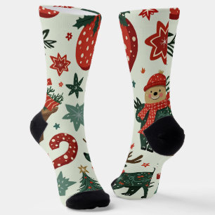 Chaussette chaussettes de noël