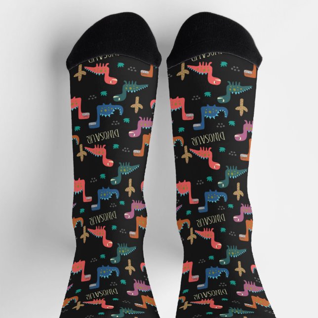 Chaussette Chaussettes de Noël Dinosaur Halloween (Haut)