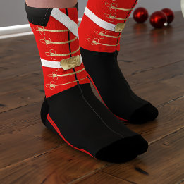 Chaussette Chaussettes de Noël en uniforme de soldat jouet ca