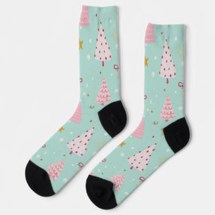 Chaussette Chaussettes de Noël pastel mignonnes