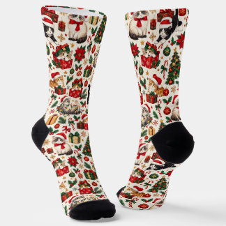 Chaussette Chaussettes de Noël pour chats de fête