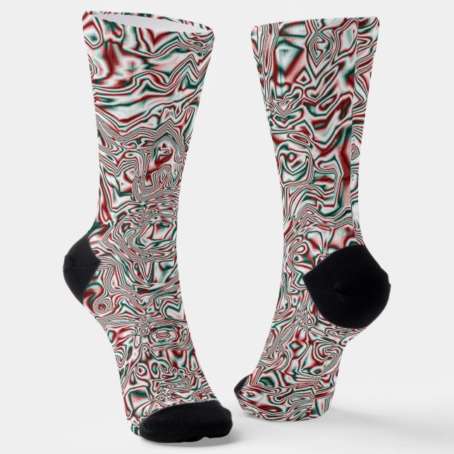 Chaussette Chaussettes de Noël psychédéliques (Angulaire)