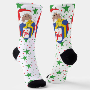 Chaussette Chaussettes de Noël Santa plus foncé