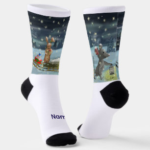 Chaussette Chaussettes de Noël souris