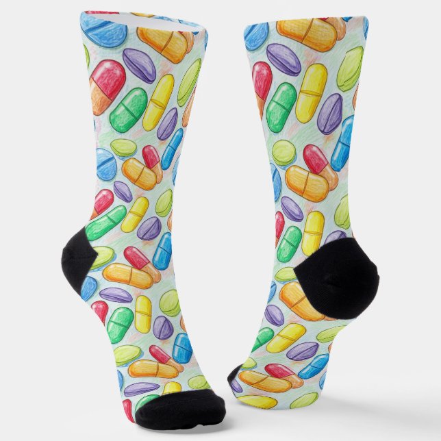 Chaussette Chaussettes de pharmacie colorées CPhT (Angulaire)