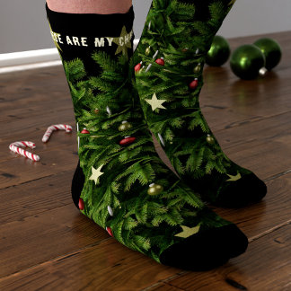 Chaussette Chaussettes de pin de Noël Funny Festive Mens Cade