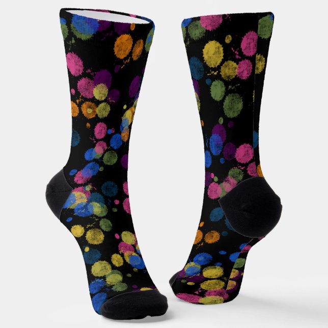 Chaussette Chaussettes de puces de peinture (Angulaire)