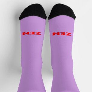 Chaussette Chaussettes de qualité supérieure lilas rouge zen