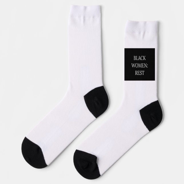 Chaussette Chaussettes de repos pour femmes noires (Gauche)