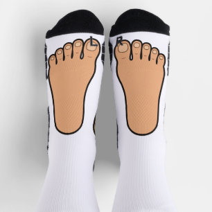 Chaussette Chaussettes de style novelty Pied gauche Pied droi