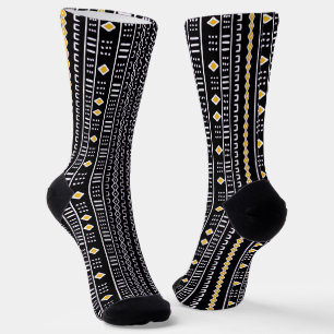 Chaussette Chaussettes De Tissu Noir Et Or Moderne