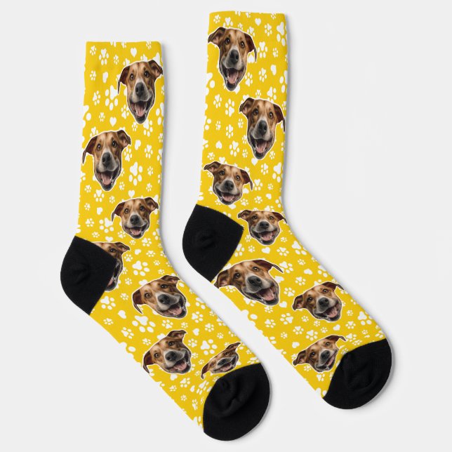 Chaussette Chaussettes de visage personnalisées pour chien (Droite)