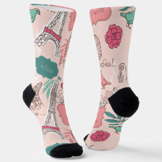 Chaussette Chaussettes de voyage Tour Eifell Paris tendance