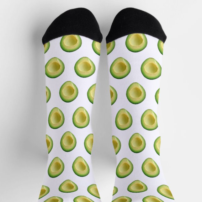 Chaussette Chaussettes d'équipage Avocados Green Guacamole 4E (Haut)