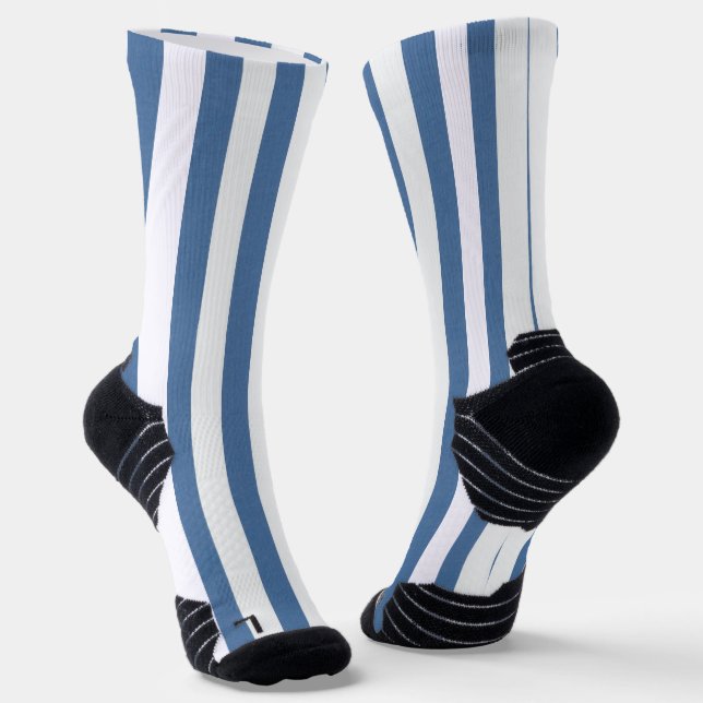 Chaussette Chaussettes d'équipage Bleu et Blancs (Angulaire)