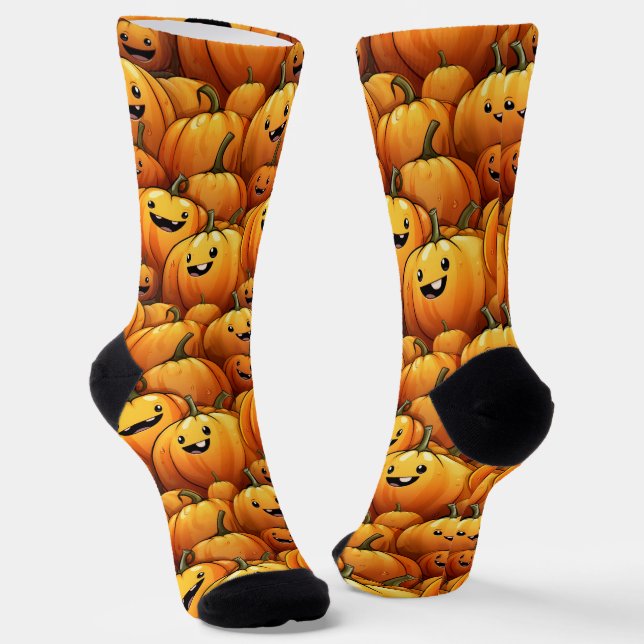 Chaussette Chaussettes d'équipage citrouilles (Angulaire)