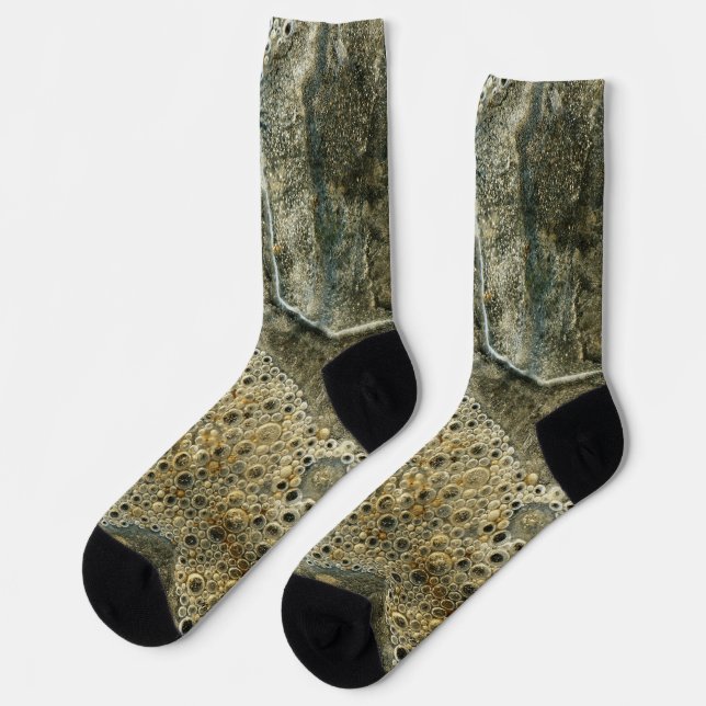 Chaussette Chaussettes d'équipage d'art photographique Abstra (Gauche)