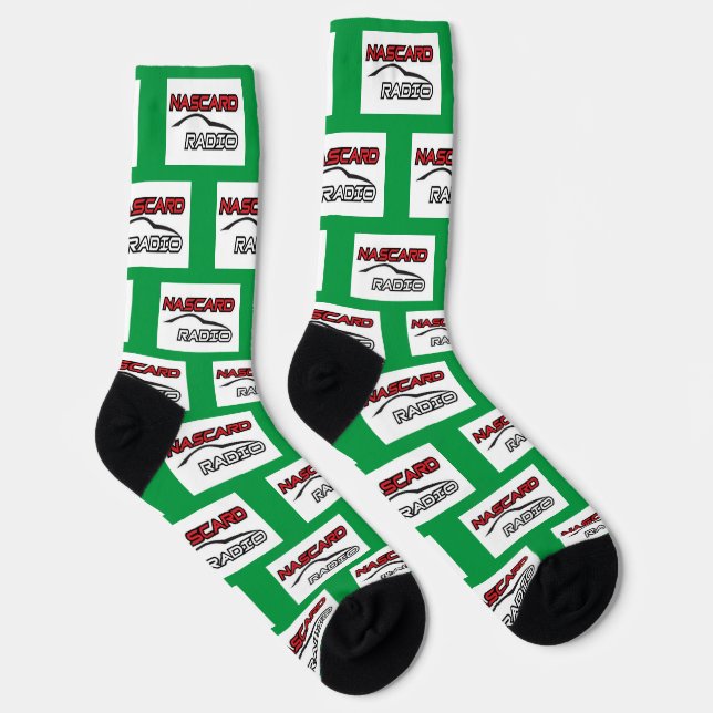 Chaussette Chaussettes d'équipage de la RADIO NASCARD (Droite)