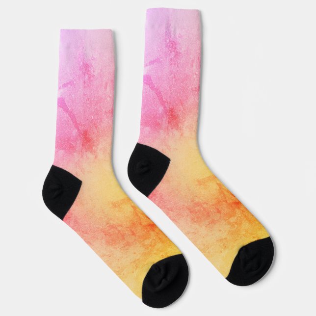 Chaussette Chaussettes d'équipage de Sunset Gradient pour hom (Droite)