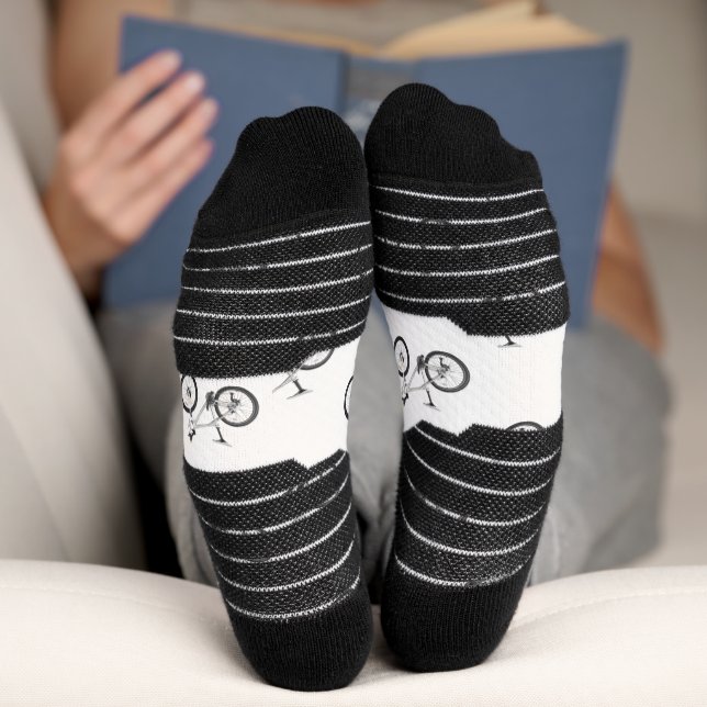 Chaussette Chaussettes d'équipage de vélo (Fond)