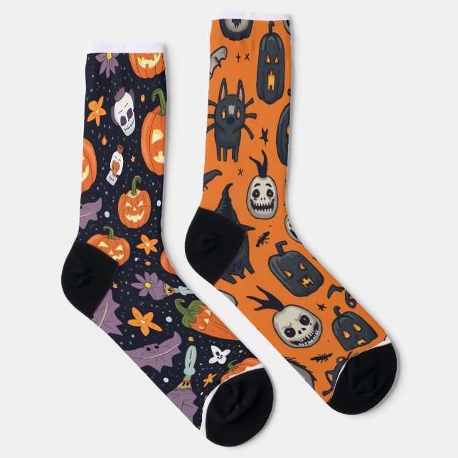 Chaussette Chaussettes d'équipage d'Halloween (Droite)