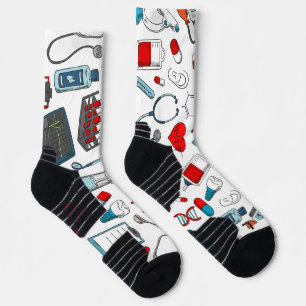 Chaussette Chaussettes d'équipage d'impression Médicale uniqu