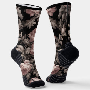 Chaussette Chaussettes d'équipage Dramatiques Dusty Rose et T
