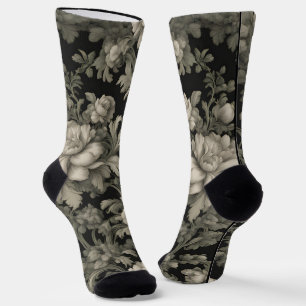 Chaussette Chaussettes d'équipage Dramatiques, Vertes et Noir