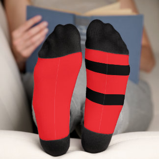 Chaussette Chaussettes d'équipage du logo Grubby Hands (rouge