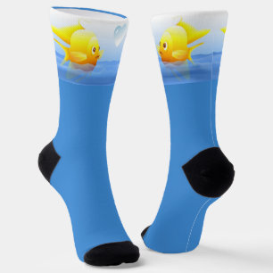 Chaussette Chaussettes d'équipage Gold Fish Couple