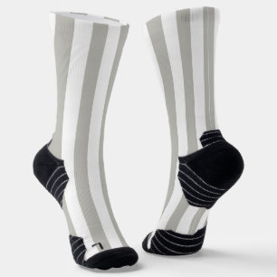 Chaussette Chaussettes d'équipage Gris et Blancs