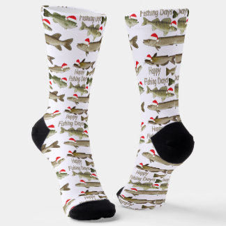 Chaussette Chaussettes d'équipage Jours de pêche heureux 
