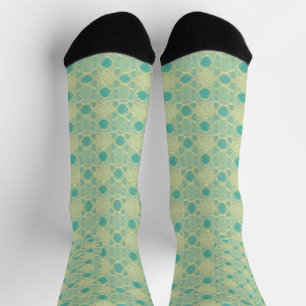 Chaussette Chaussettes d'équipage Motif bleu vert