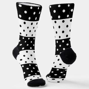 Chaussette Chaussettes d'équipage Pois monochromes