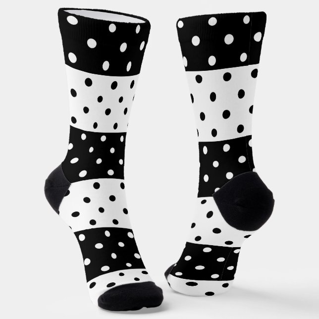 Chaussette Chaussettes d'équipage Pois monochromes (Angulaire)