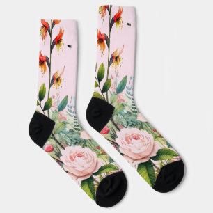 Chaussette Chaussettes d'équipage rose