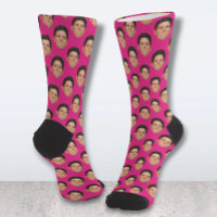 Chaussettes d'équipage rose chaud