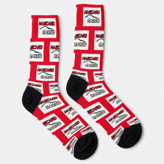Chaussette Chaussettes d'équipage rouge RADIO NASCARD