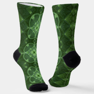 Chaussette Chaussettes d'équipage Shamrocks fractales