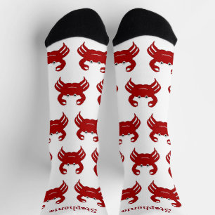 Chaussette Chaussettes Design Crabe