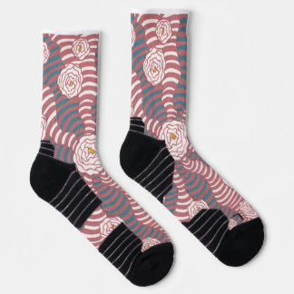 Chaussette Chaussettes. Design « Rose Gold Borealis ». Dessin