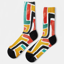 Chaussettes d'impression motifs - Mode élégante et