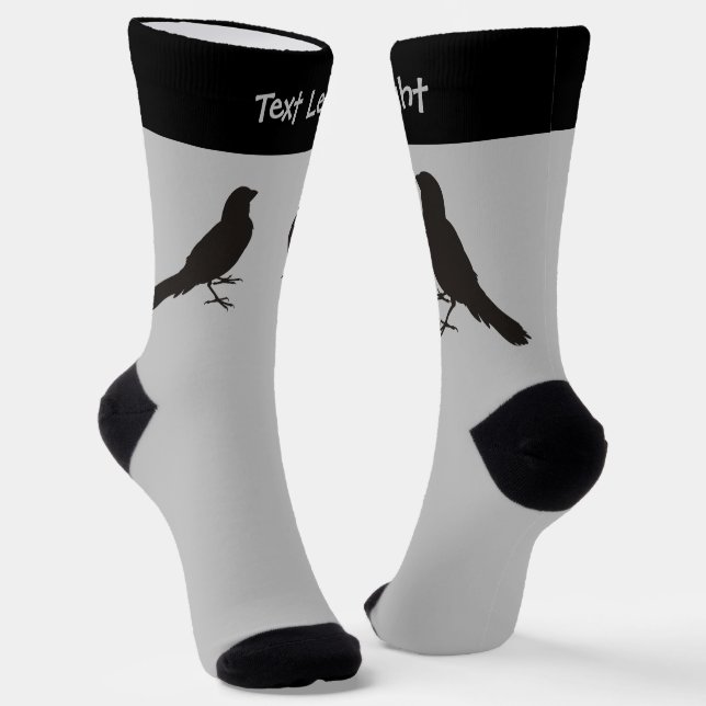 Chaussette Chaussettes d'oiseaux des Canaries debout (Angulaire)