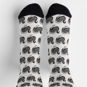 Chaussette Chaussettes d'oiseaux inspirées par la Grèce mycén