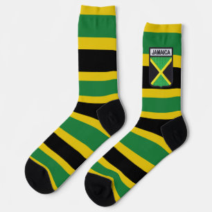 Chaussette Chaussettes drapeau jamaïcain fiers Jamaïcains Ras