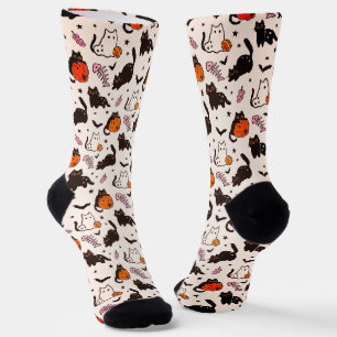 Chaussette Chaussettes drôle d'Halloween