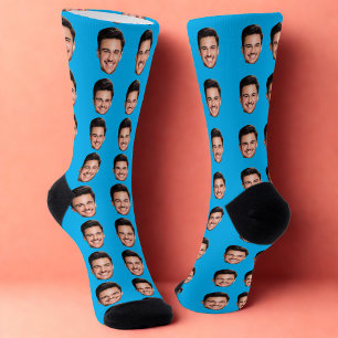 Chaussette Chaussettes drôles à visage personnalisé avec votr