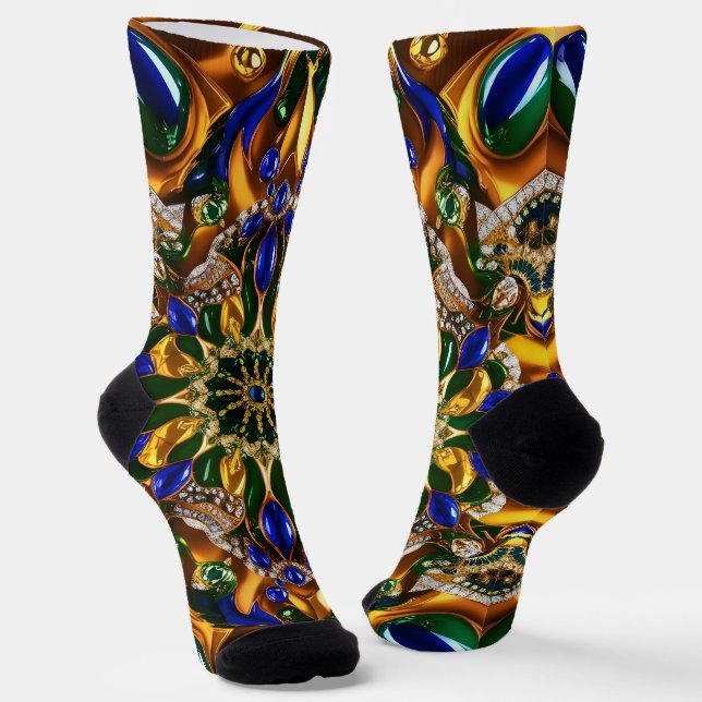 Chaussette Chaussettes durables avec couleurs brésiliennes (Angulaire)