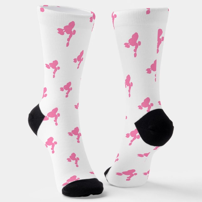 Chaussette Chaussettes durables pour femmes chien de caniche  (Angulaire)