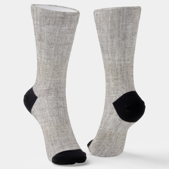 Chaussette Chaussettes élégantes à motif de toile de jute (Angulaire)